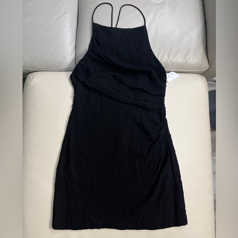 Zara Women’s Textured Draped Mini Dress - Size L